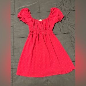 SUPER CUTE PINK SMALL FLOWY DRESS